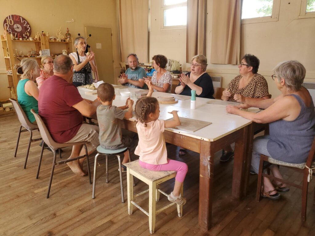Modelage, Michèle Minière, Association Artenciel, Saint-Etienne-Chigny