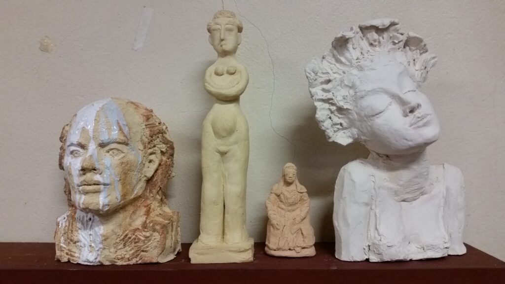 Modelage, Michèle Minière, Association Artenciel, Saint-Etienne-Chigny