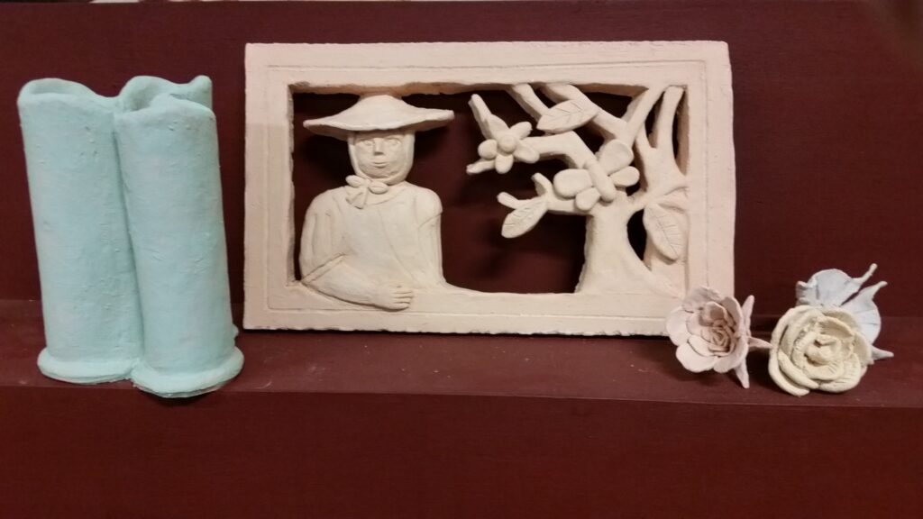 Modelage, Michèle Minière, Association Artenciel, Saint-Etienne-Chigny