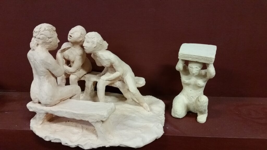 Modelage, Michèle Minière, Association Artenciel, Saint-Etienne-Chigny